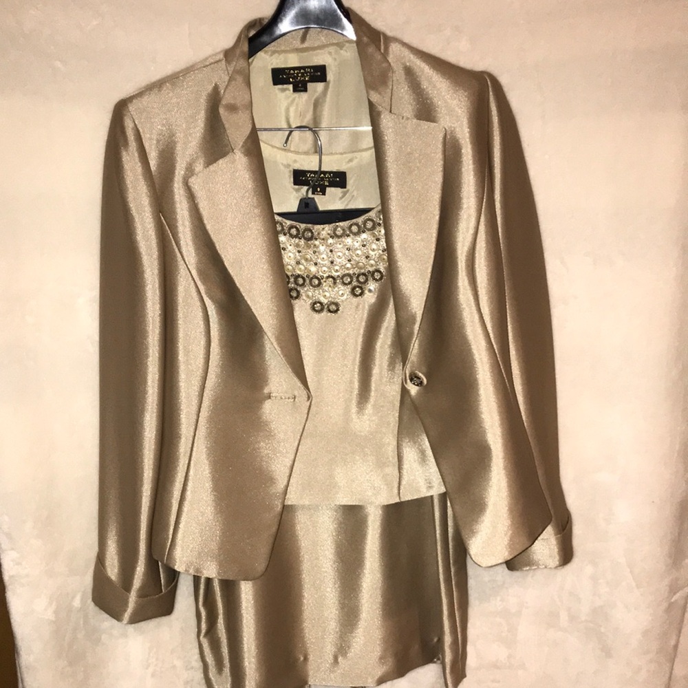 Tahari Arthur S. Levine Luxe 3 Piece Skirt Set - Size 8